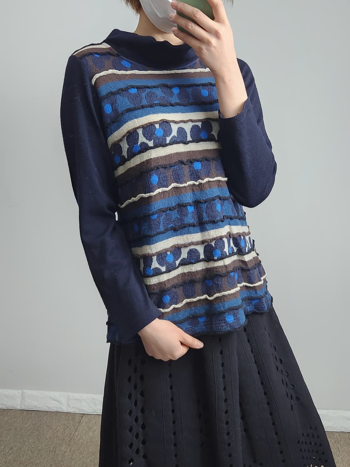 플로럴 울 탑 상품이미지5