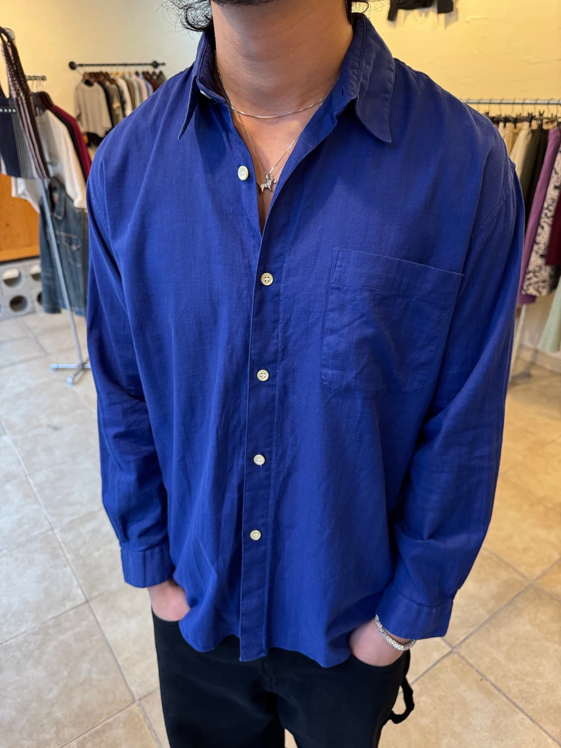 Cobalt Blue Classic Shirt 상품이미지4