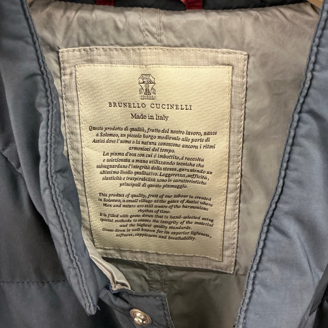 브루렐로 쿠치넬리 다운 베스트 상품이미지2