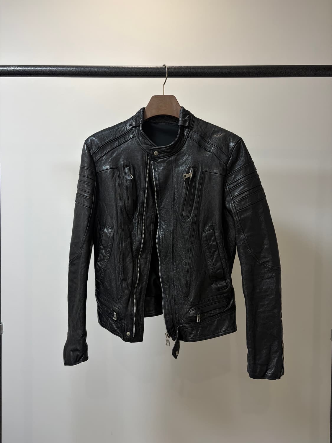 (100) 이탈리아 램스킨 락시크 양가죽 자켓 상품이미지1