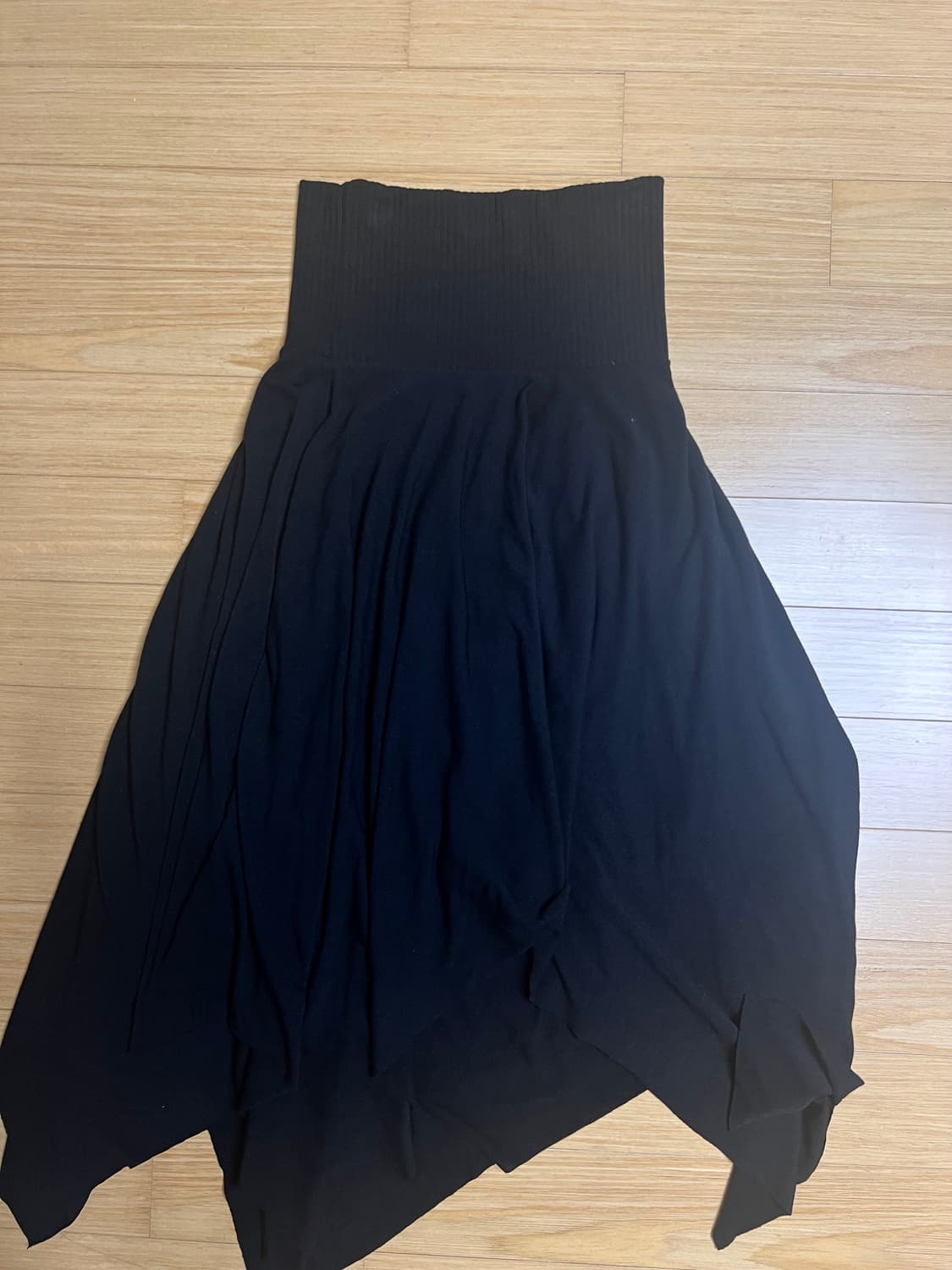 히피디피 소프트 플레어 스커트 미디스커트 블랙 상품이미지7