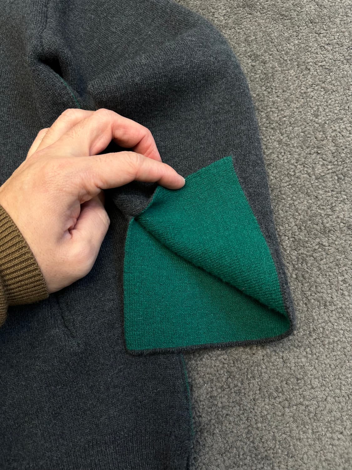 KUHO 쿠호 차콜 집업 가디건 S 상품이미지2