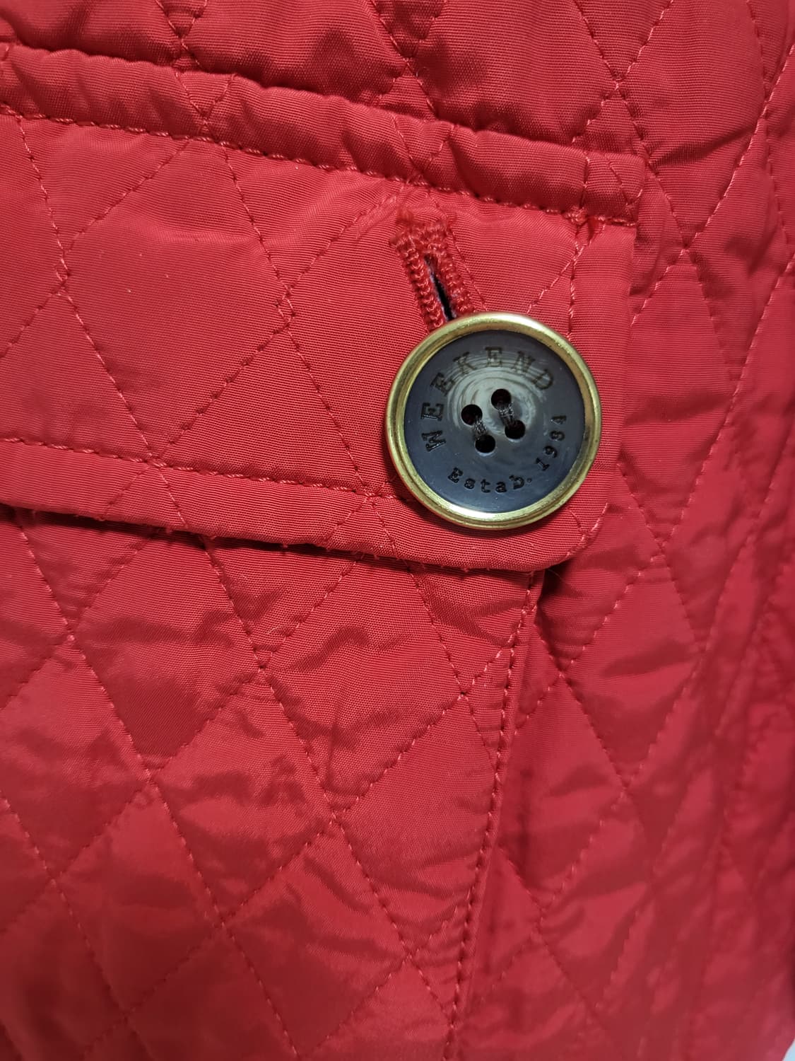 막스마라 오렌지레드 벨트 퀄팅베스트 44-66 상품이미지4