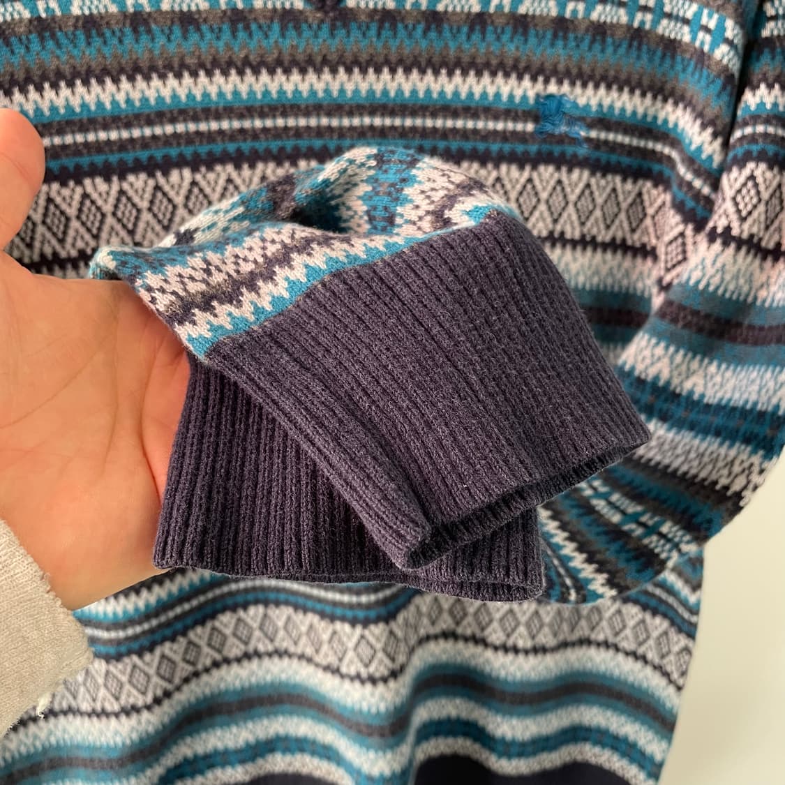 버버리 페어아일 브이넥 니트 상품이미지6