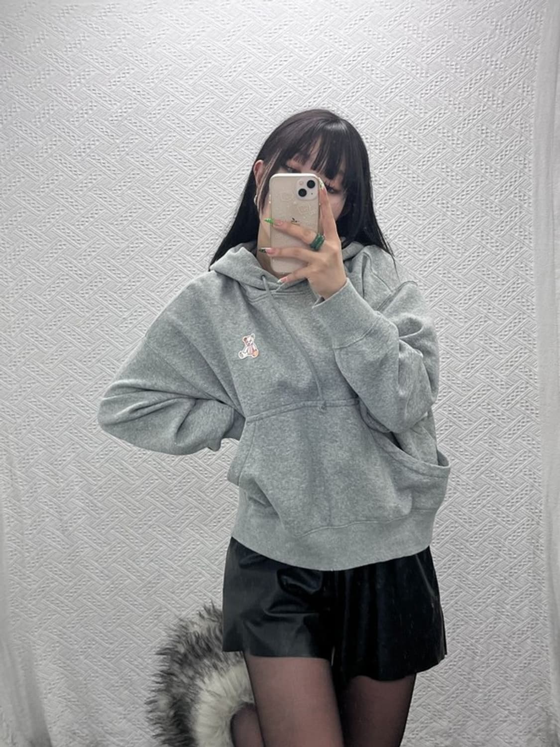 나이키 키치 베어 패치 풀오버 기모 후드티 M C09241 상품이미지1