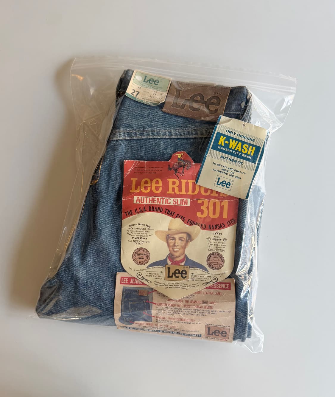 1990s Lee 데님 (size 27) 미사용 새제품 상품이미지10