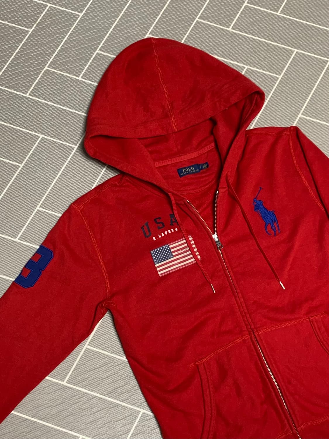 폴로 빅포니 성조기 후드집업  상품이미지1