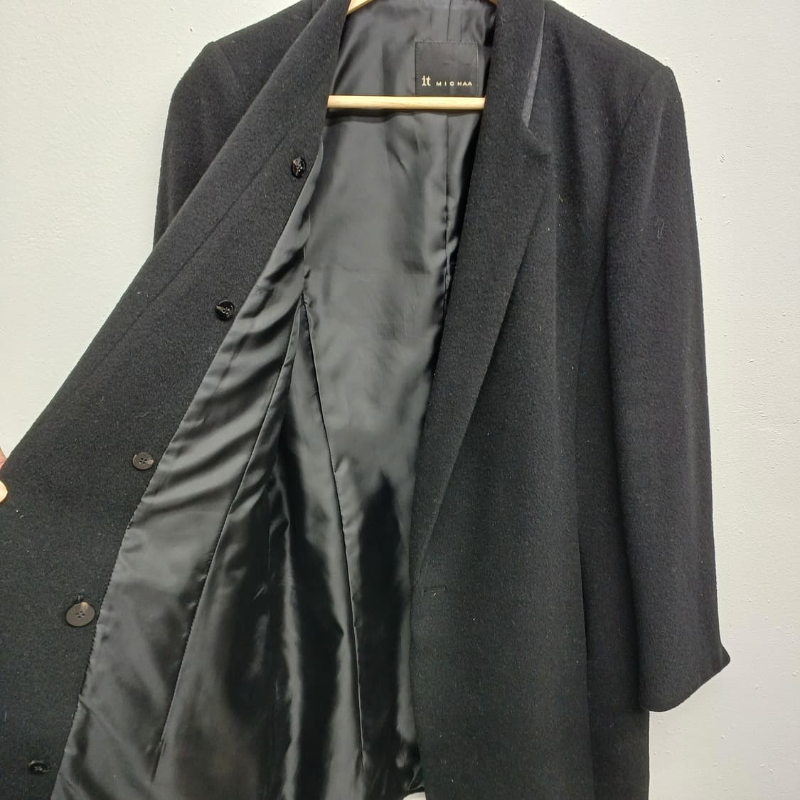 잇미샤 블랙 싱글 코트  F 상품이미지3