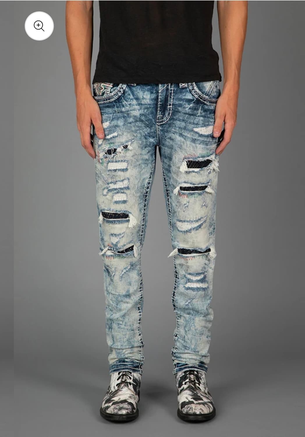 락리바이벌 로빈 테이퍼 진 청바지 상품이미지3