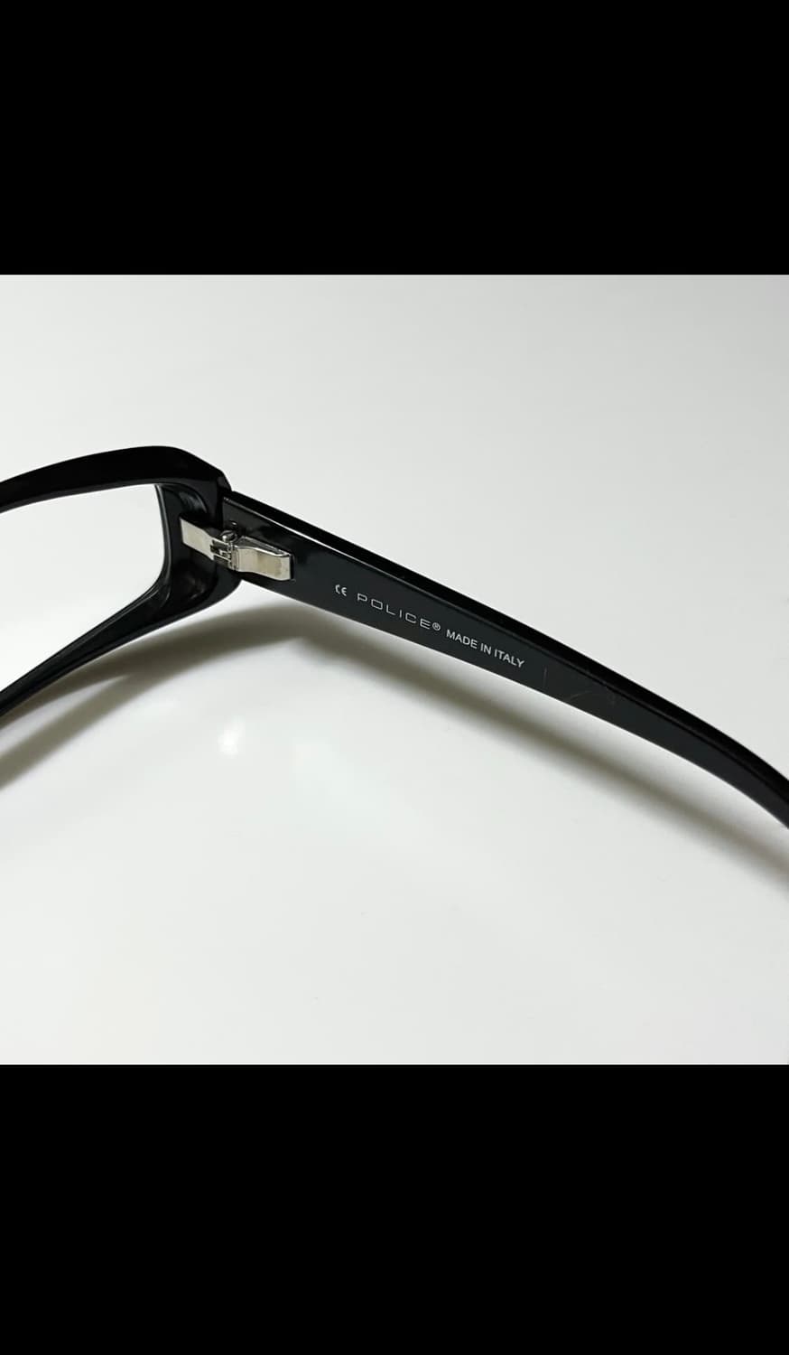 빈티지 POLICE 블랙 뿔테 안경 상품이미지5