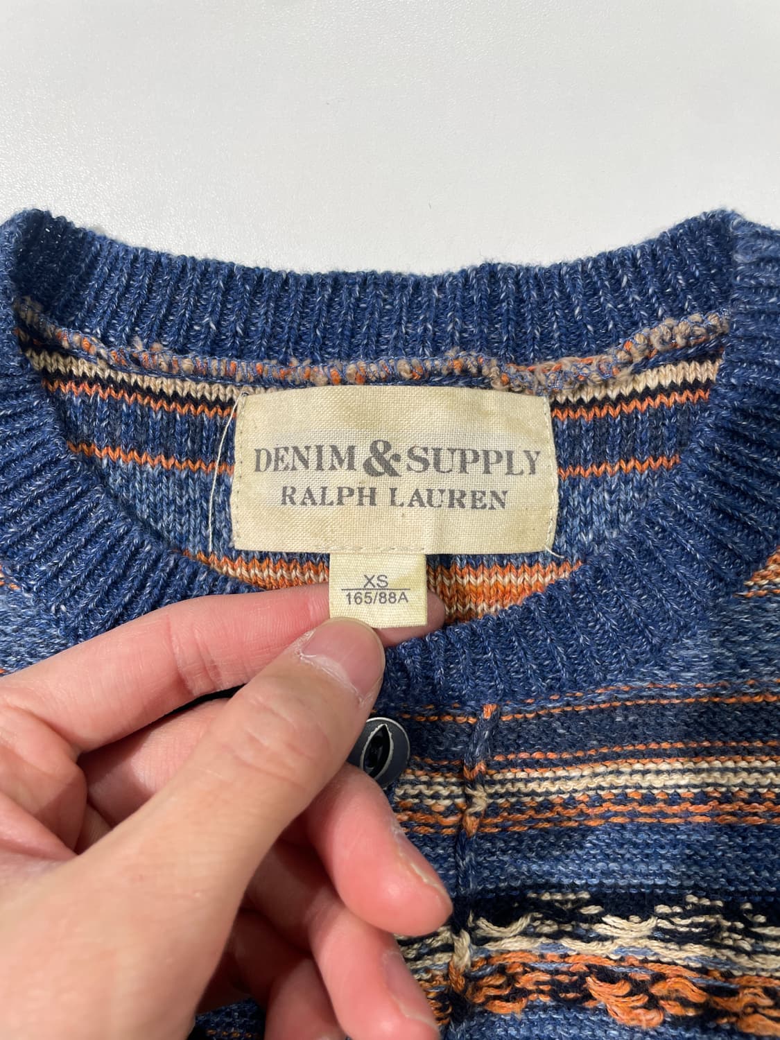 데님 앤 서플라이 랄프 로렌 믹스 에스닉 헨리넥 니트 상품이미지7