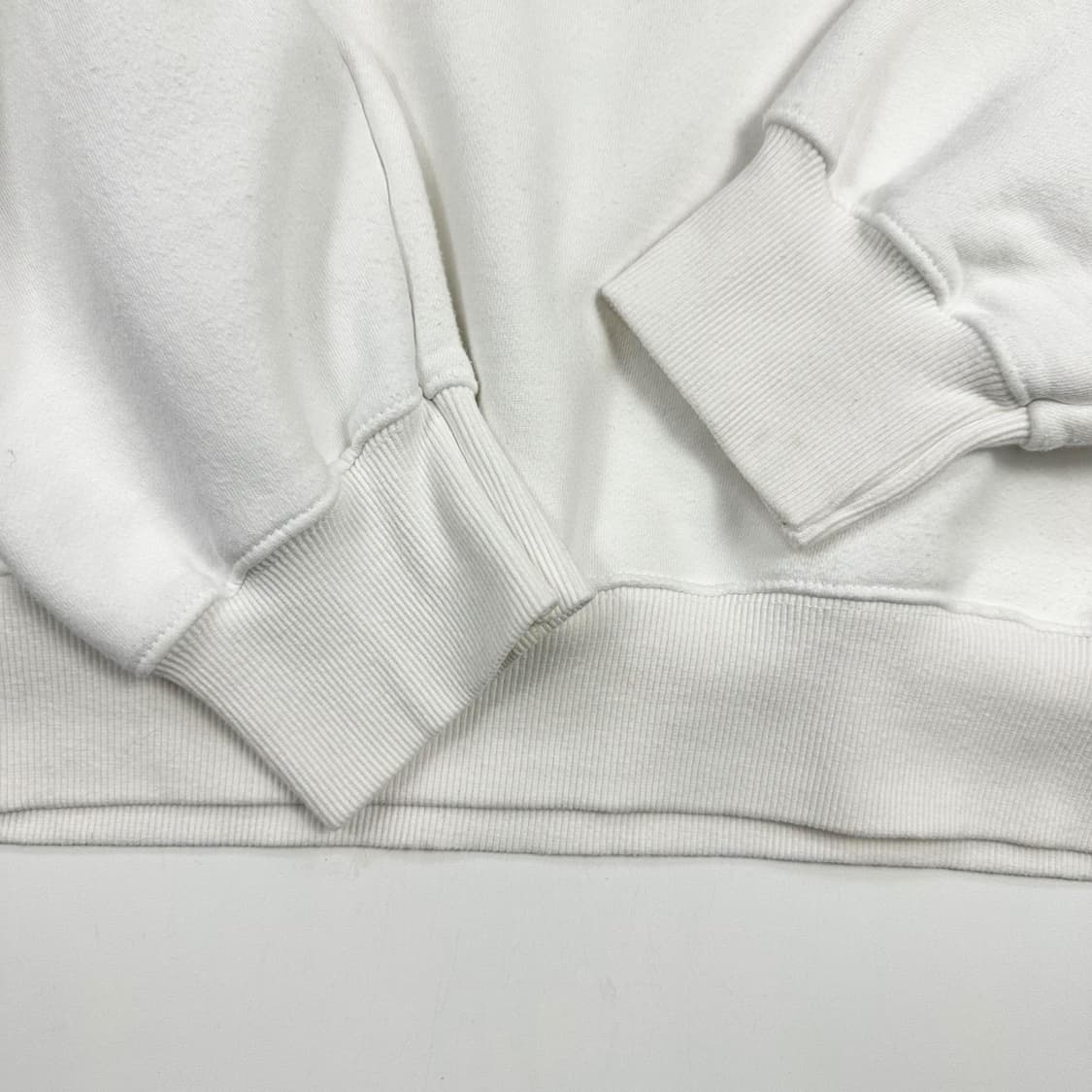 우영미 파리 백로고 화이트 크루넥 맨투맨 (XL) 상품이미지6