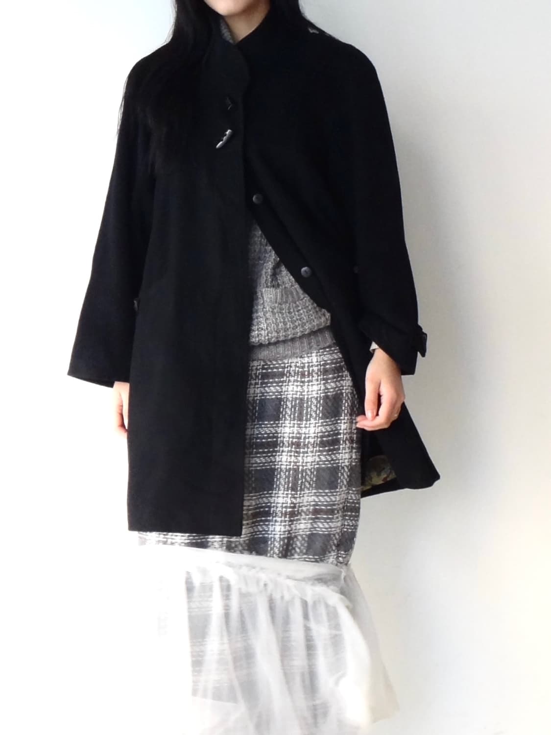 Toggle midi wool coat / black 상품이미지6