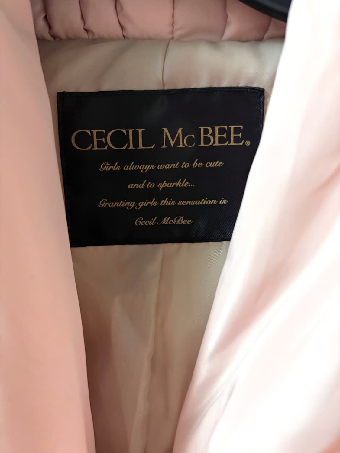 세실맥비 핑크 패딩 /로걀히메갸루스나계걸리양산형양지뢰 상품이미지4