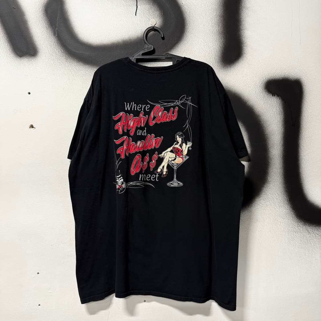 Gildan 길단 빅사이즈 올드스쿨 펑크 프린트 반팔 티셔츠 상품이미지1