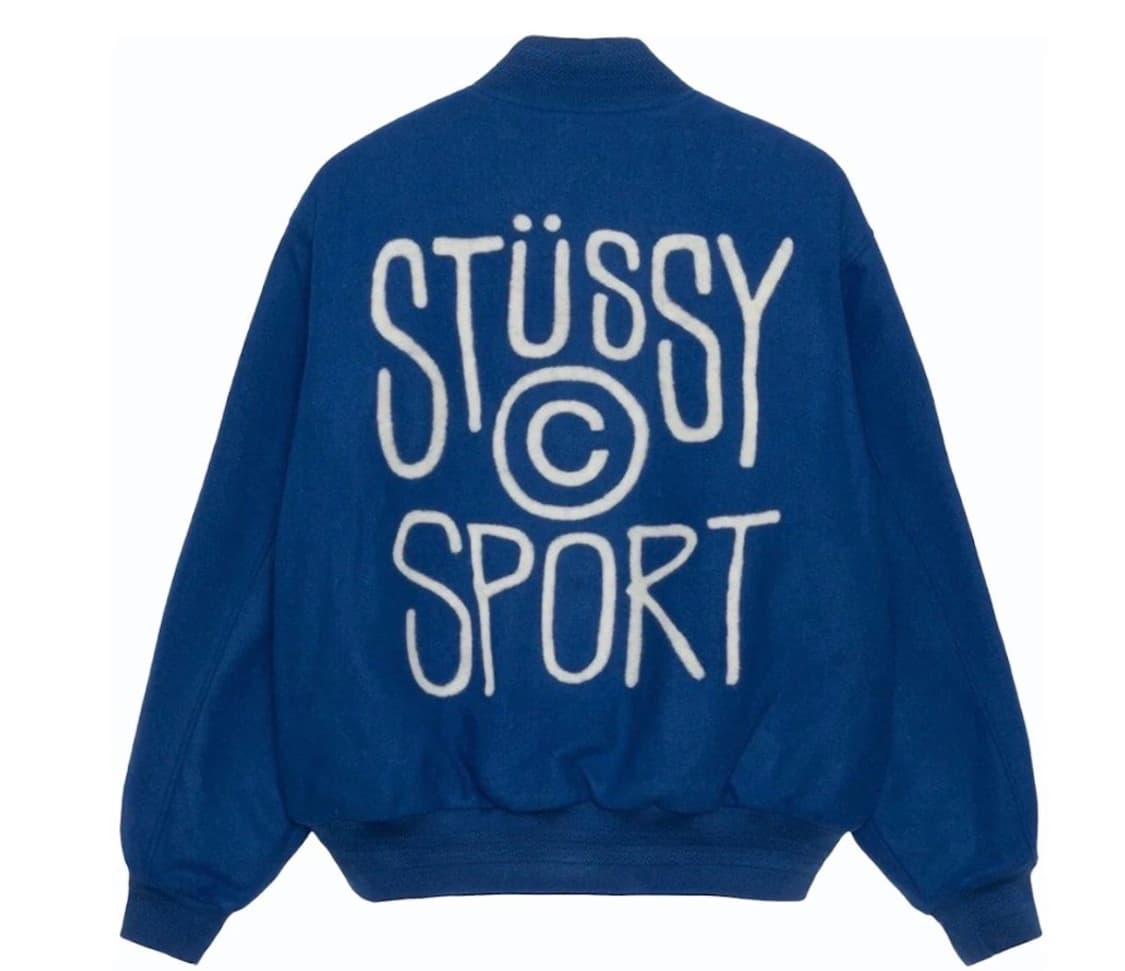[상태A] Stussy 스투시 멜톤 바시티 자켓 S 상품이미지1