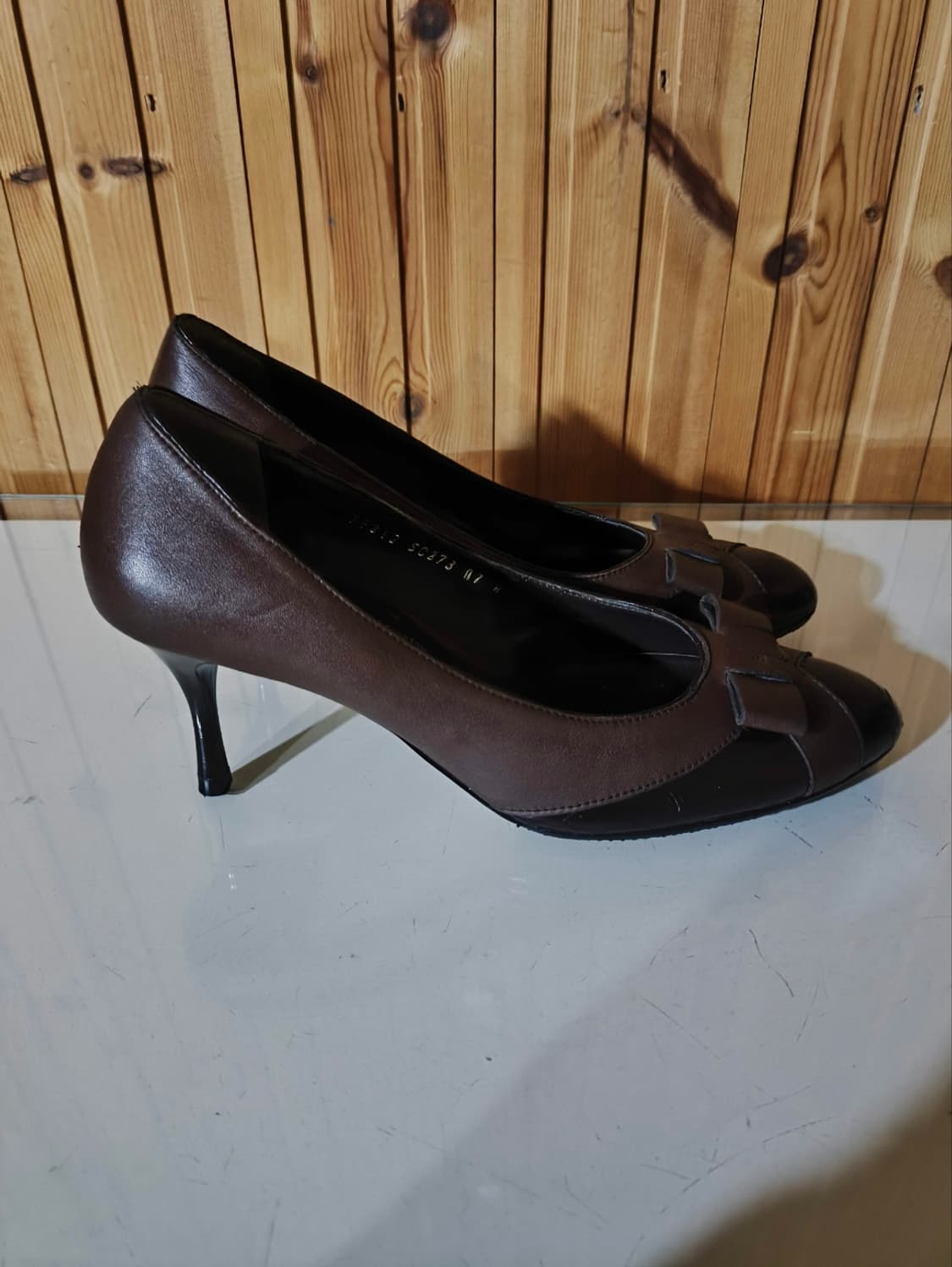 37 240mm 페라가모 리본 구두 힐 7cm  상품이미지1