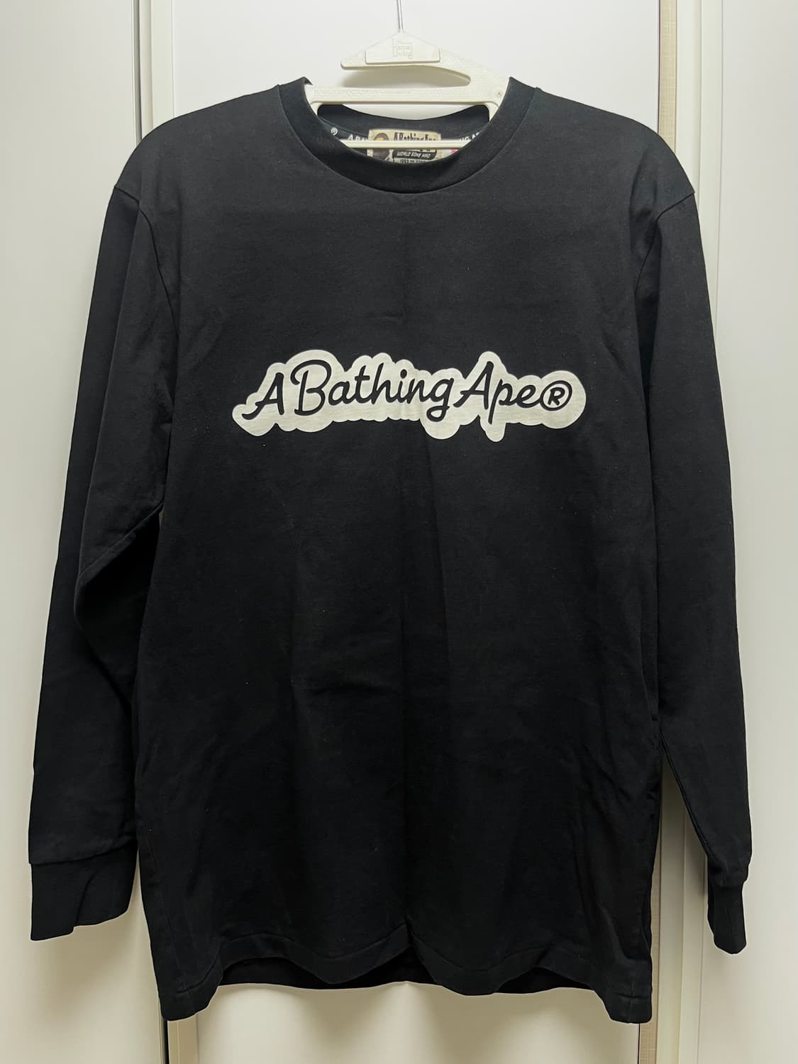 베이프 정품 야광 카모 컬리지 롱 슬리브 티 상품이미지2