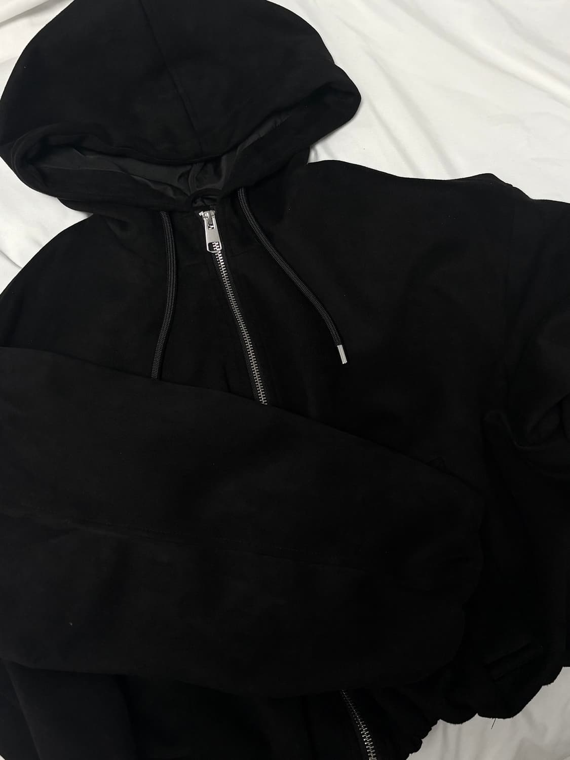 zara 페이크 스웨이드 크롭 점퍼 🖤 상품이미지2