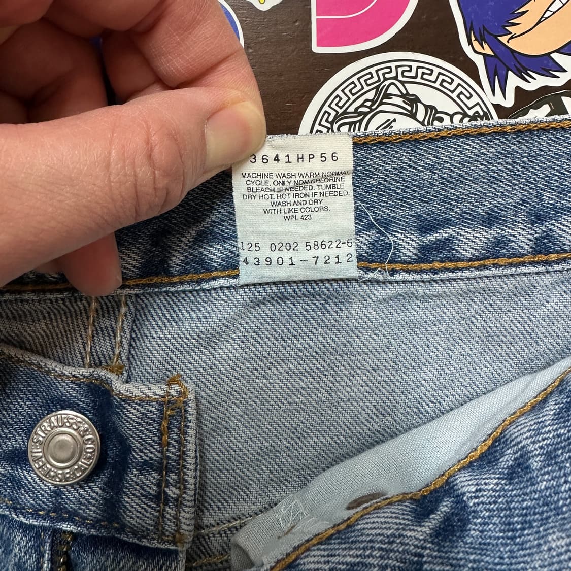 Early 00s 리바이스 44901-7212 블루 진 데님 팬츠 34 상품이미지8