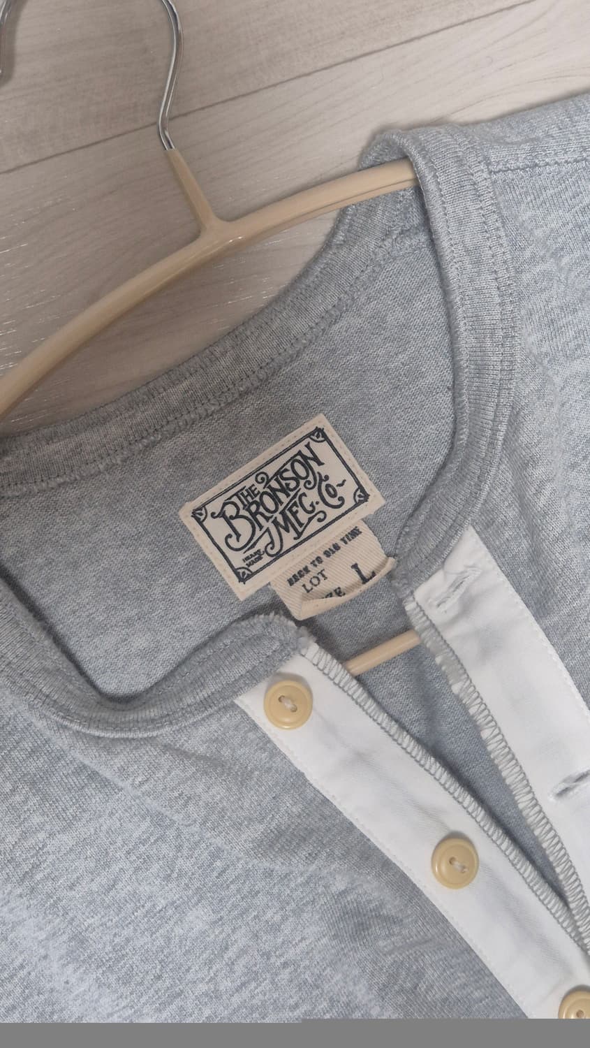 브론슨 롱 슬리브 헨리넥 그레이 상품이미지3