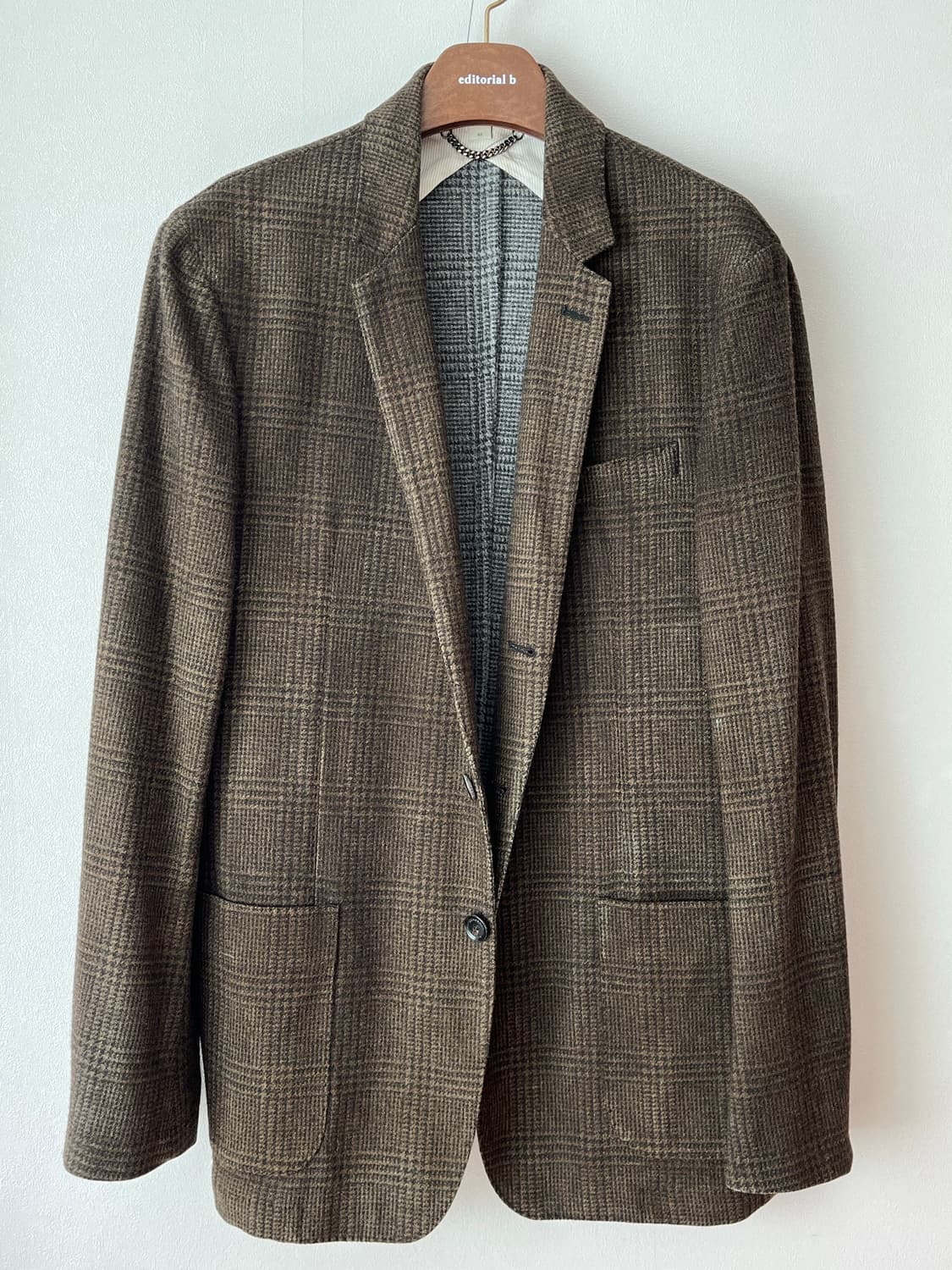 버버리 런던 브라운 체크 블레이저 MADE IN ITALY 상품이미지2