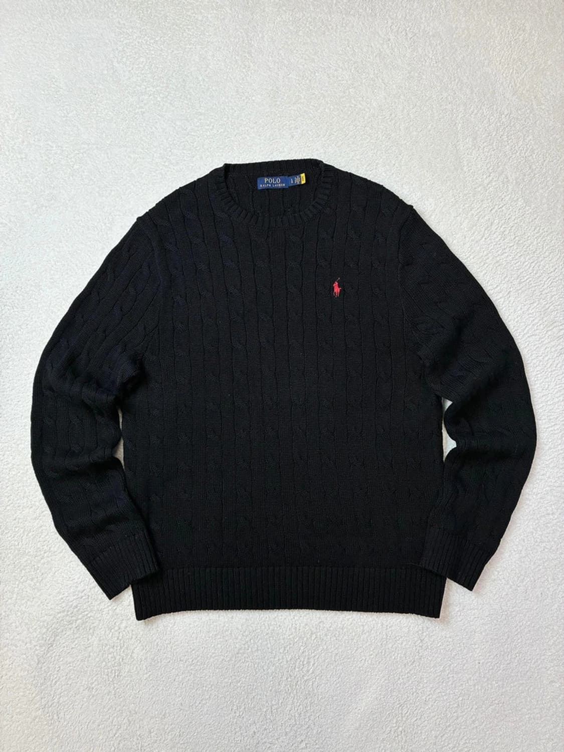 폴로 랄프로렌 큐알 신형 꽈배기 코튼 니트 PN5837 상품이미지1