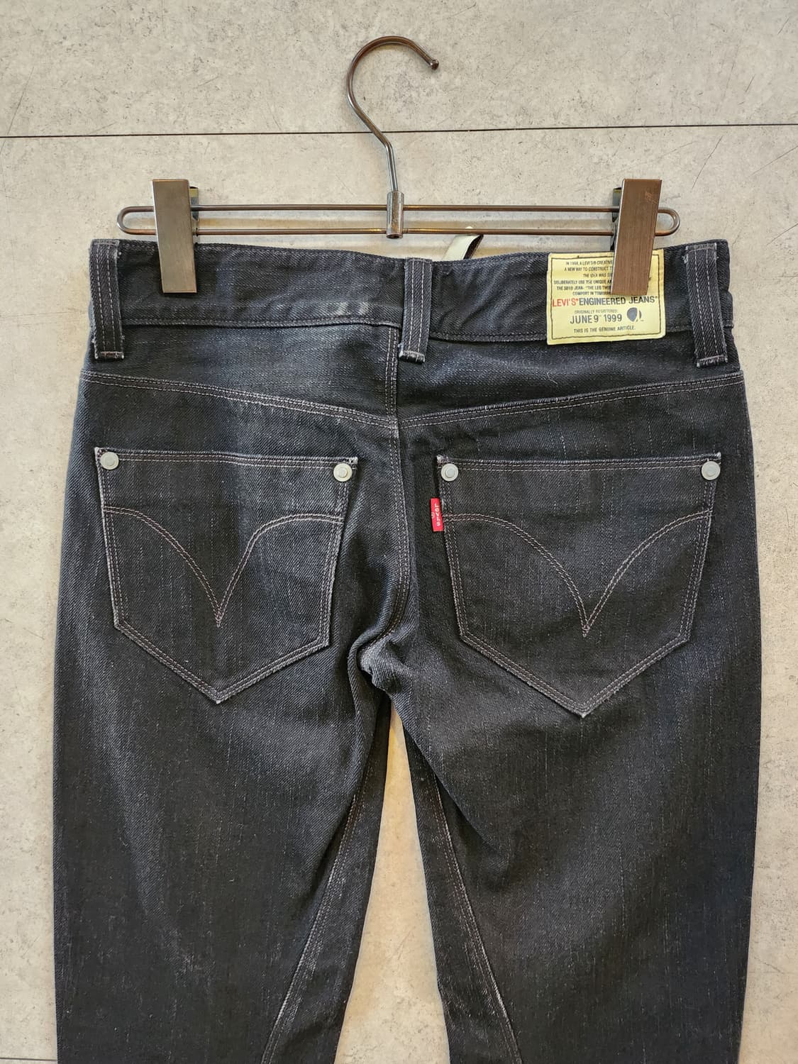 리바이스 엔지니어드 진 블랙 데님 팬츠 상품이미지5