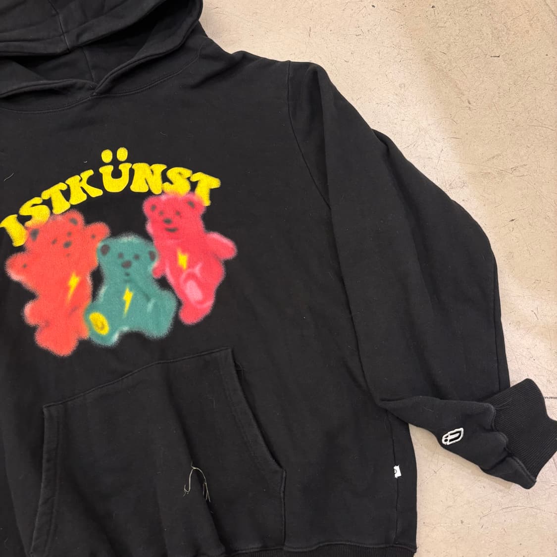 이스트쿤스트 베어 빅로고 후드티 상품이미지2