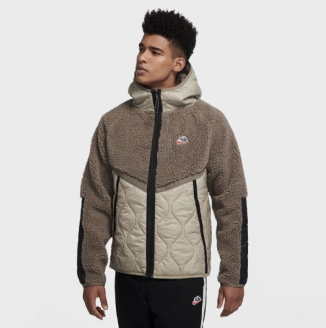 [M] Nike 나이키 헤리티지 쉐르파 후리스 후드집업 자켓 상품이미지4