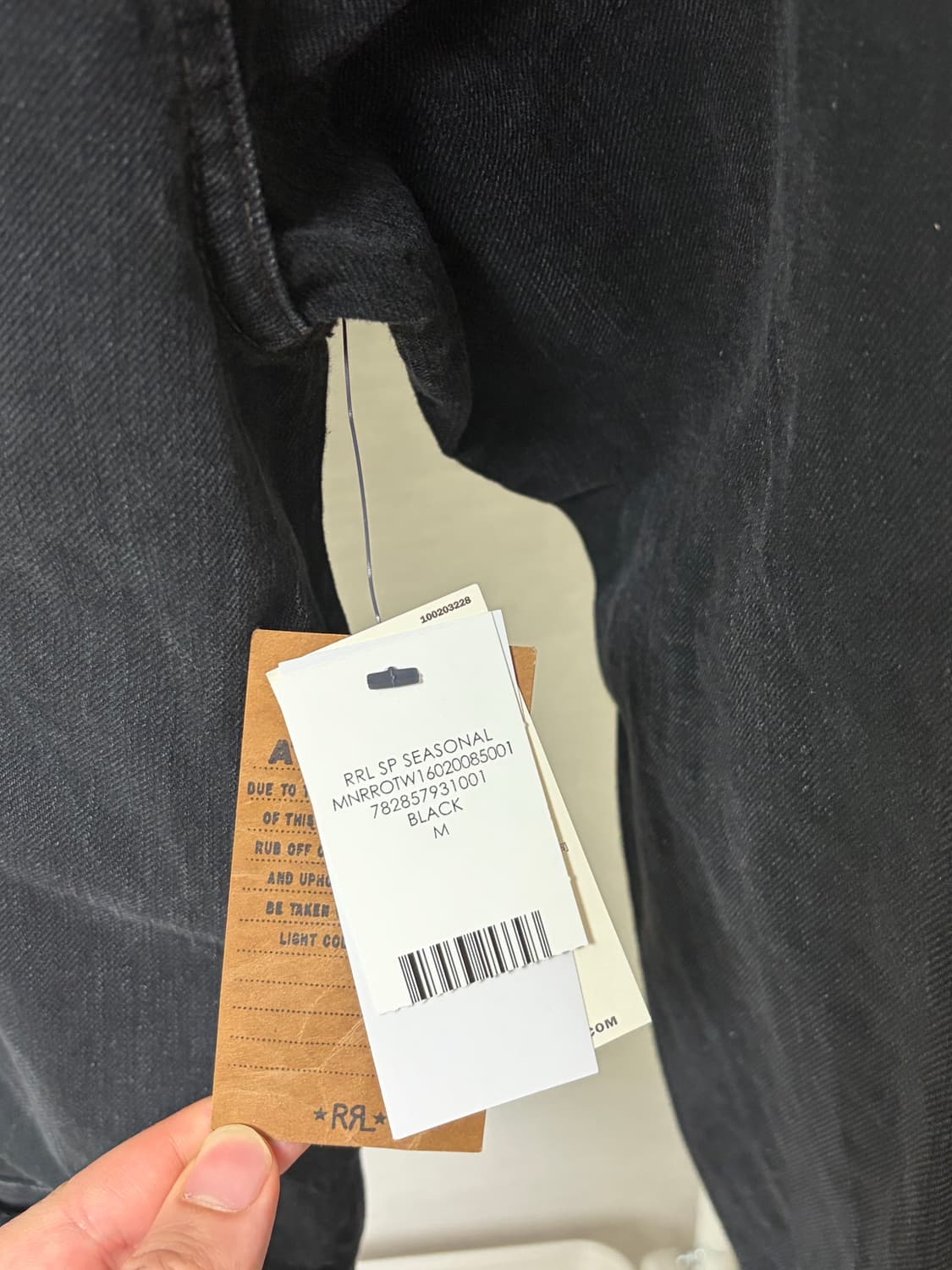 RRL LOT271 흑청 M사이즈 (멕시코 생산) 상품이미지3