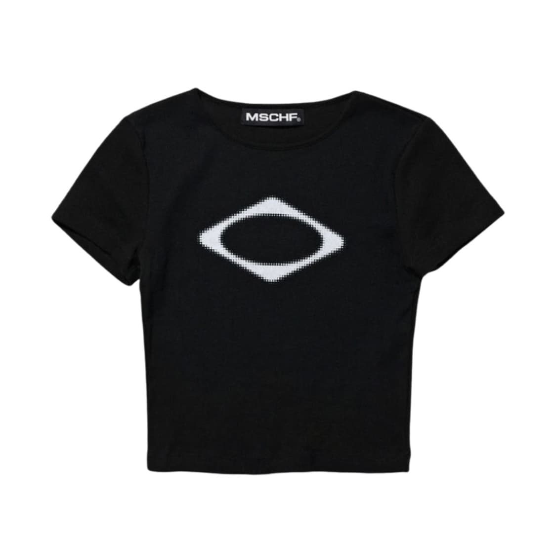 미스치프 롬버스 블러 티셔츠 미니 블랙(M size) 상품이미지1