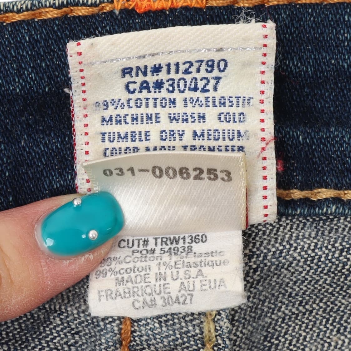 트루릴리젼 y2k 조이 부츠컷 데님팬츠 상품이미지10