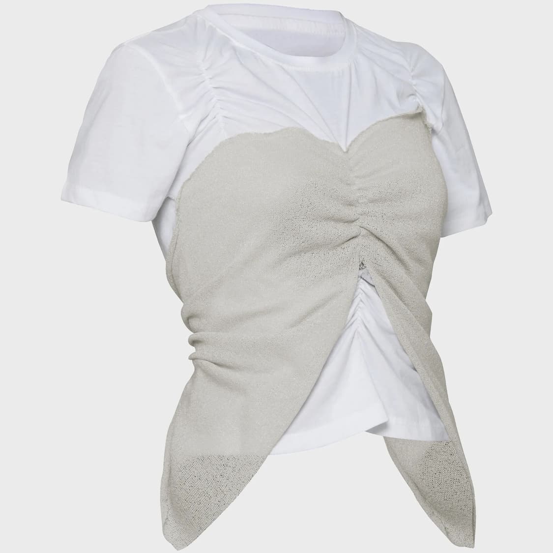 플레어업 뷔스티에 레이어드 반팔 티셔츠 상품이미지2