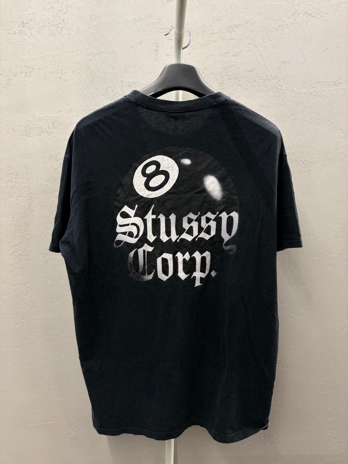 스투시 8볼 Corp 블랙 반팔 티셔츠 XL 상품이미지8