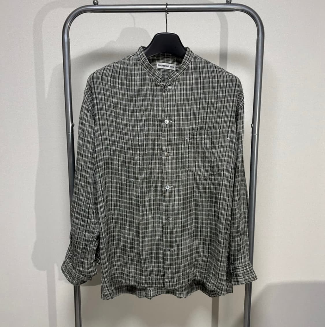 이세이미야케 맨 린넨 체크 셔츠 상품이미지1