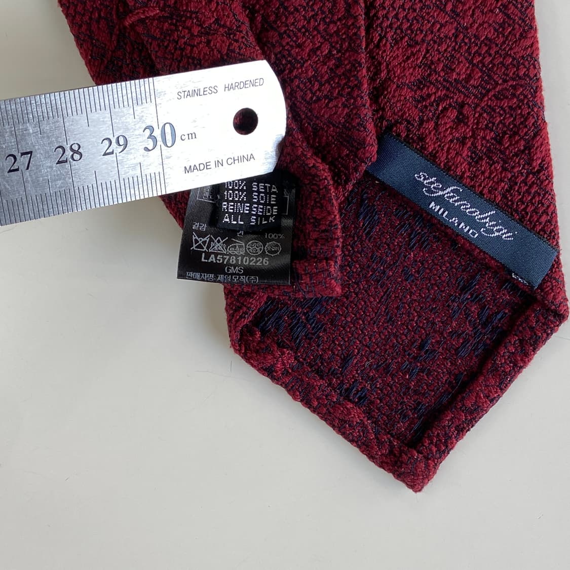 스테파노 비지 Stefano bigi 명품 정품 넥타이 7.8cm 상품이미지7