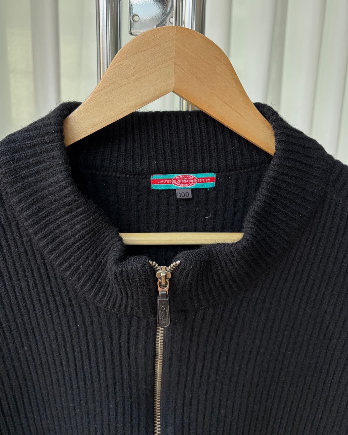 [L]마리떼 프랑소와 저버 90s 올드 스펠아웃 니트 집업 상품이미지9