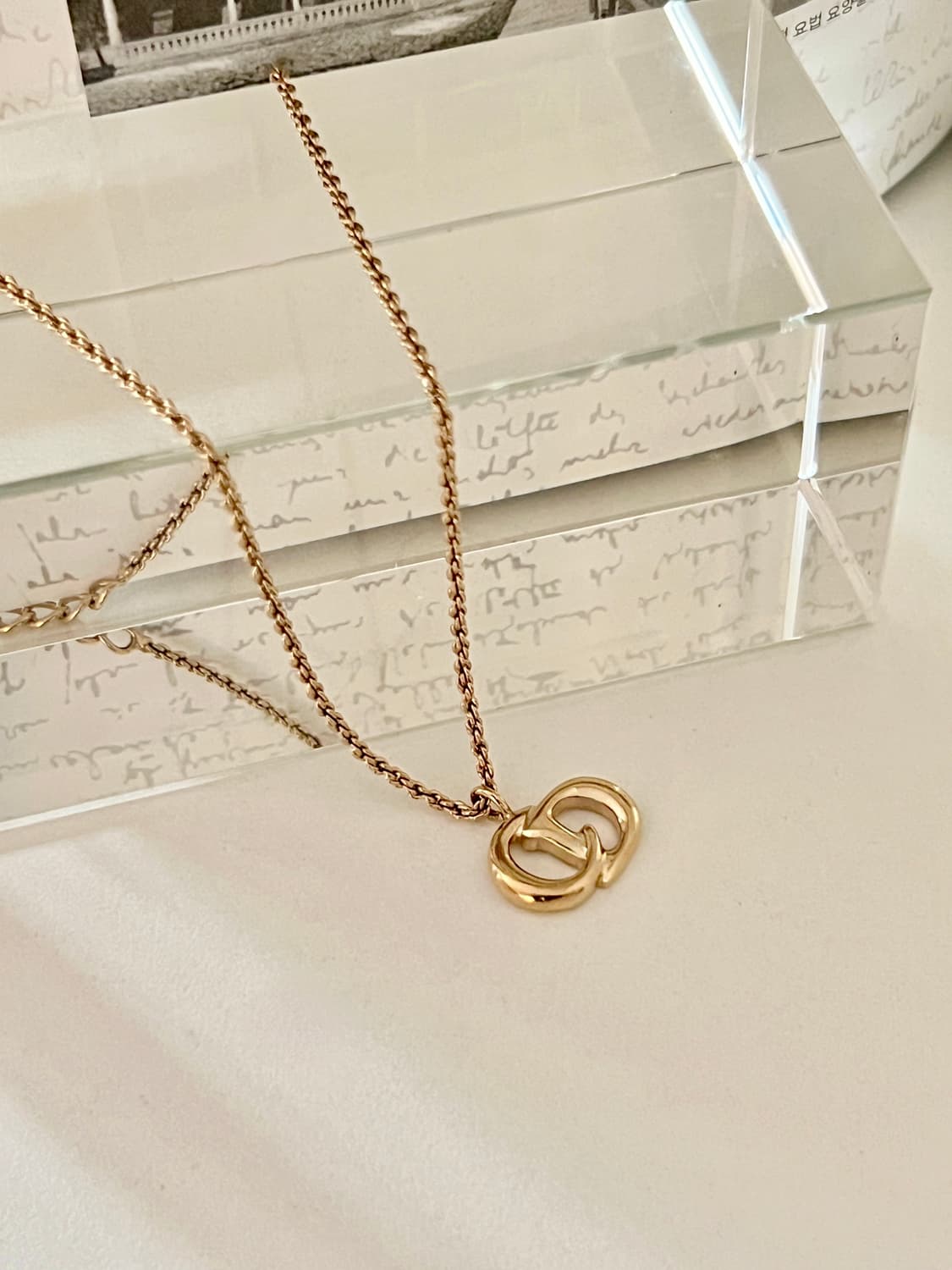 DIOR CD로고 빈티지 디올 목걸이 상품이미지2
