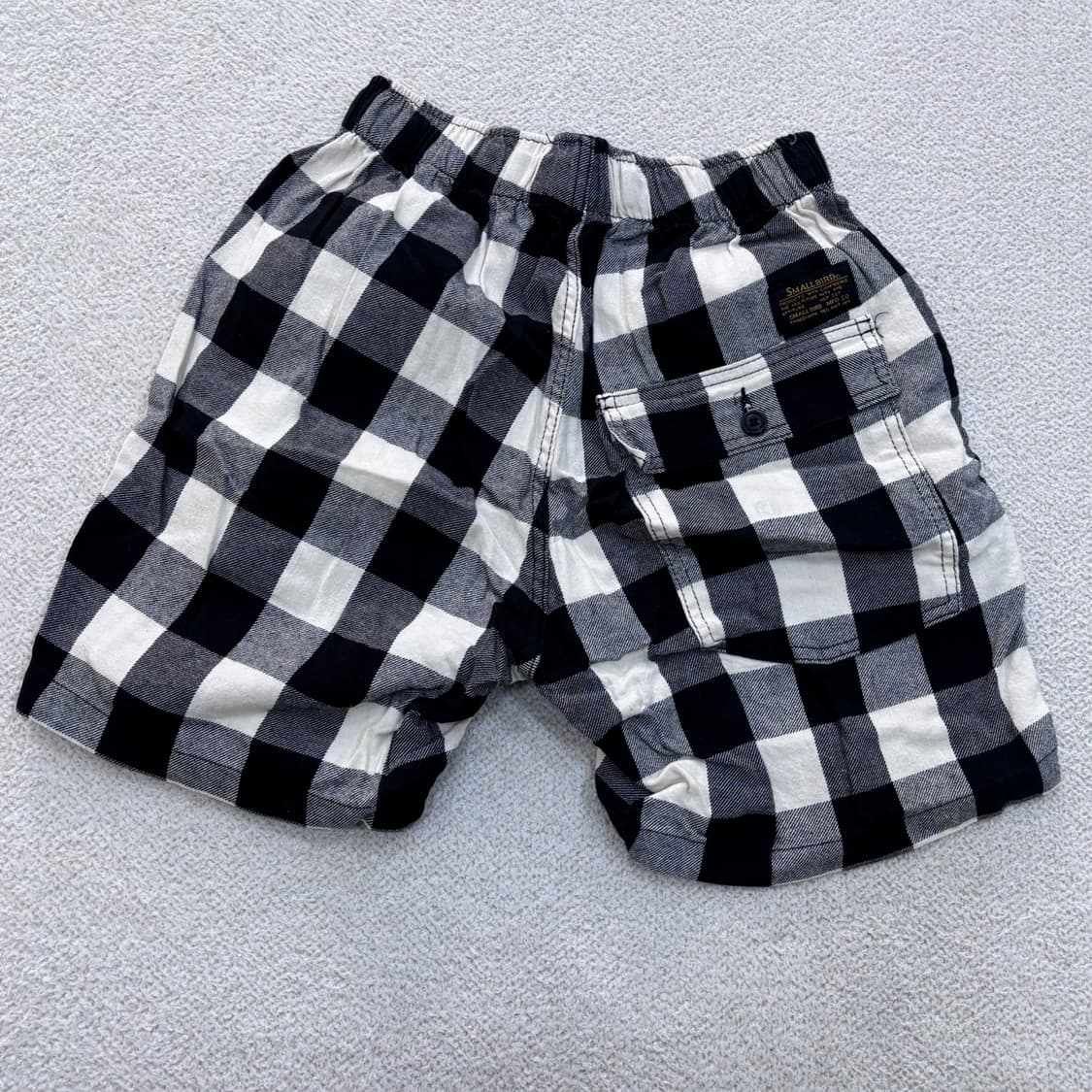 M 스몰버드 체크패턴 반바지 0423E 상품이미지2