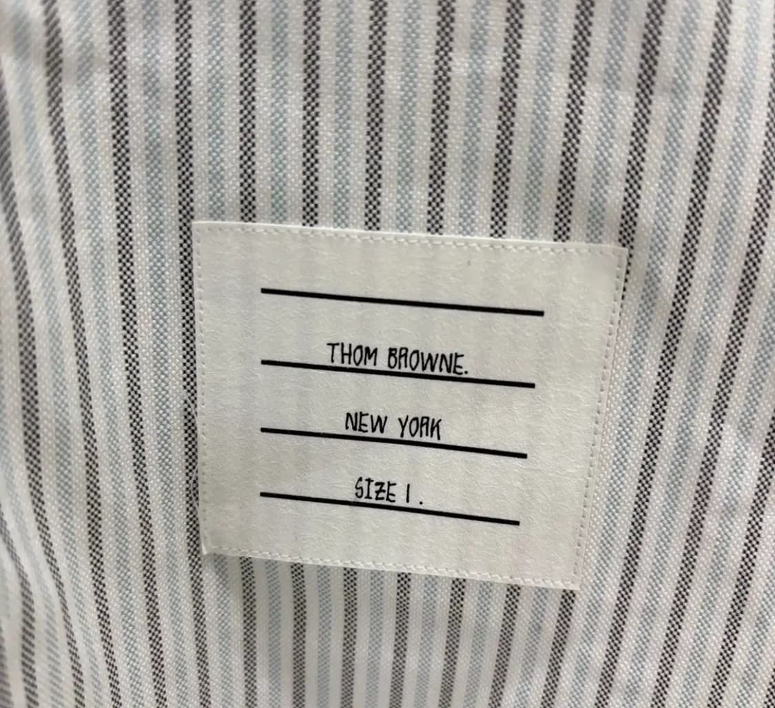 [1]톰브라운 사선완장 스트라이프 반팔 셔츠 상품이미지3