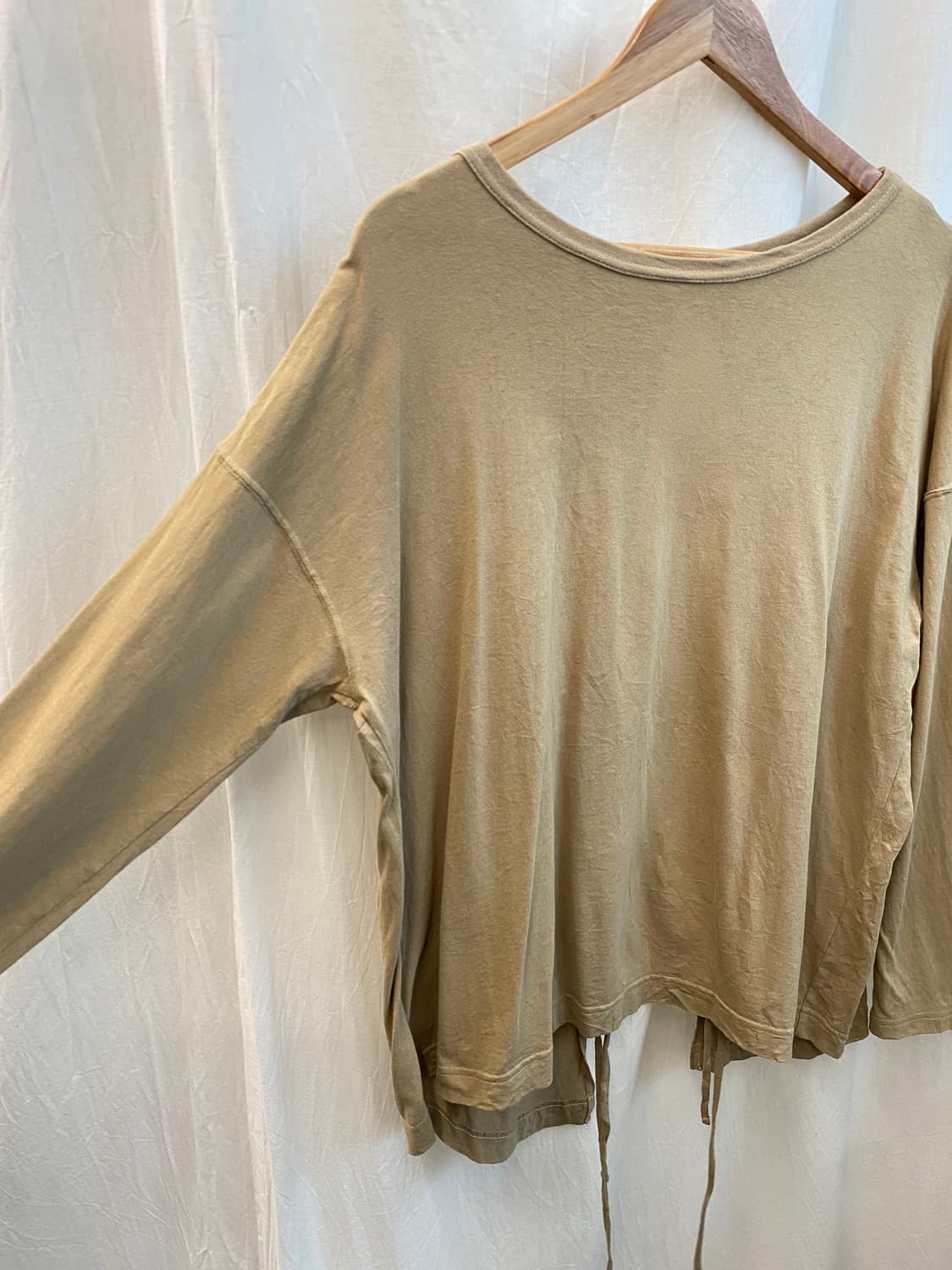 GREEN LABEL RELAXING 브라운 백스트랩 면티셔츠(F) 상품이미지5