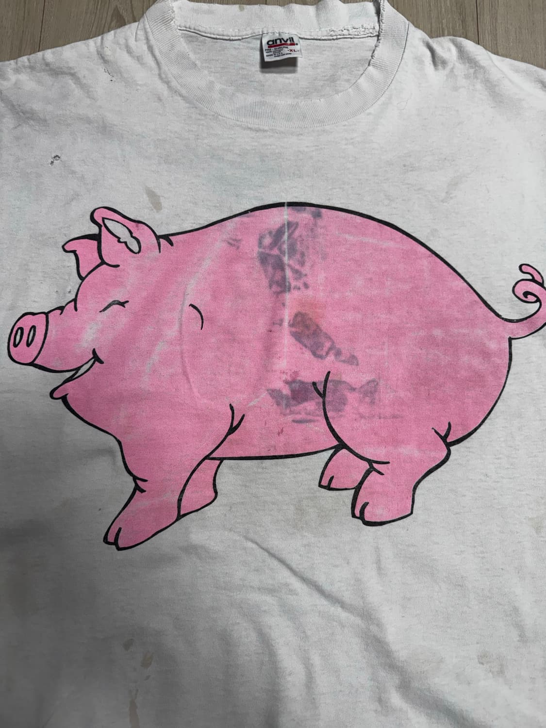 빈티지 피그 티셔츠 상품이미지2