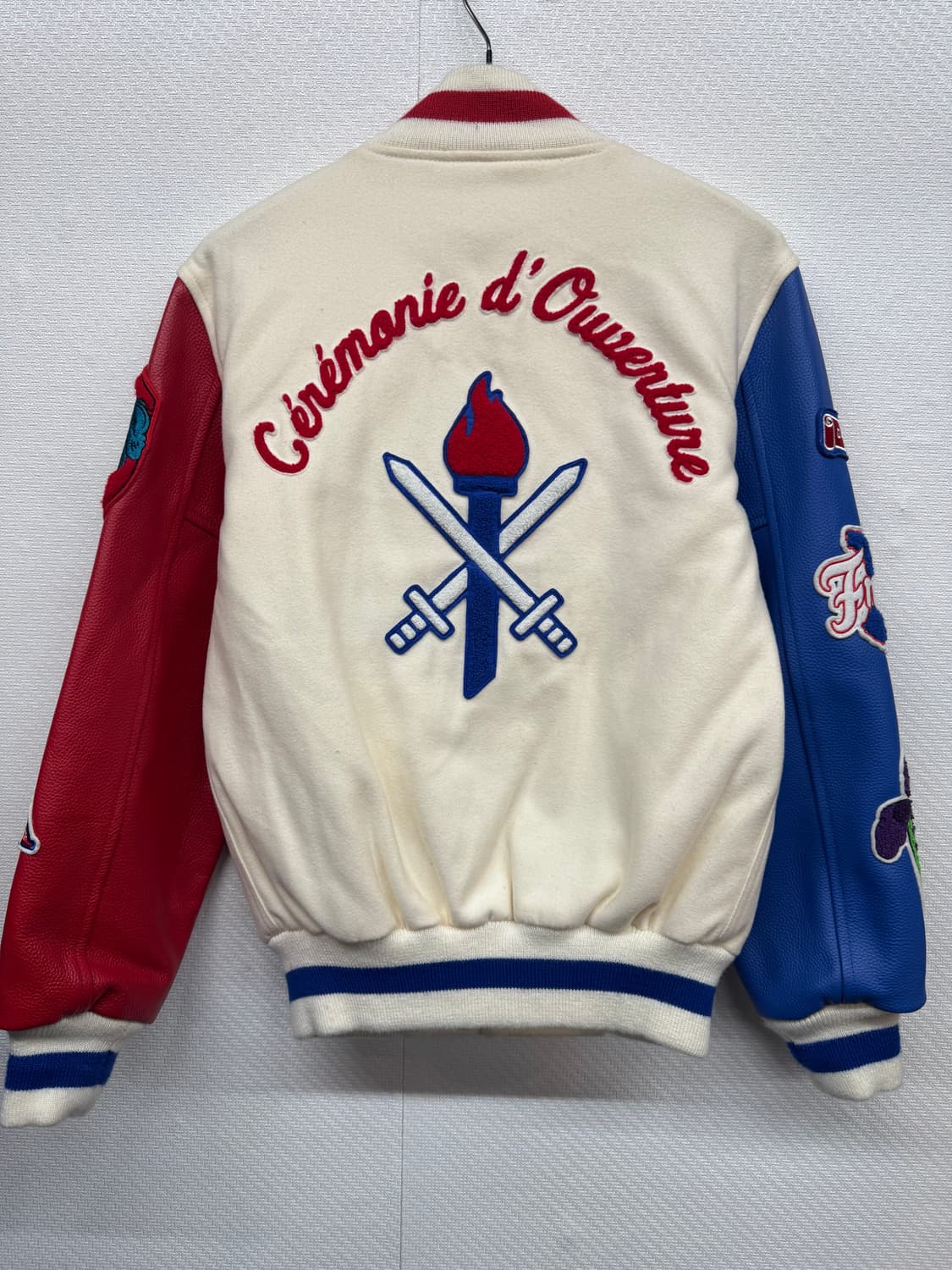 오프닝세러모니 빈티지 레더 바시티 자켓XS(M) 상품이미지5