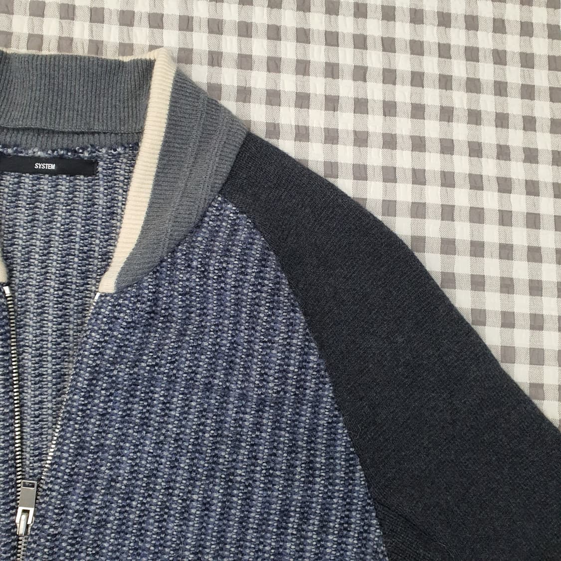 한섬 시스템 니트 블루종 가디건 남자95 상품이미지3
