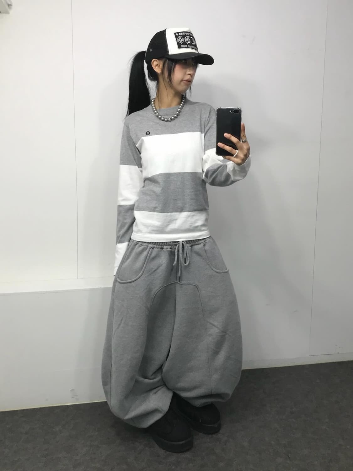 Baby Milo Grey Stripe L/S 상품이미지5