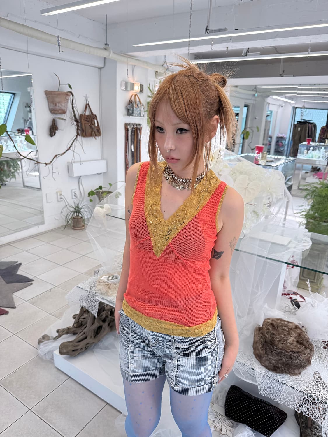 lace trim camisole 상품이미지1