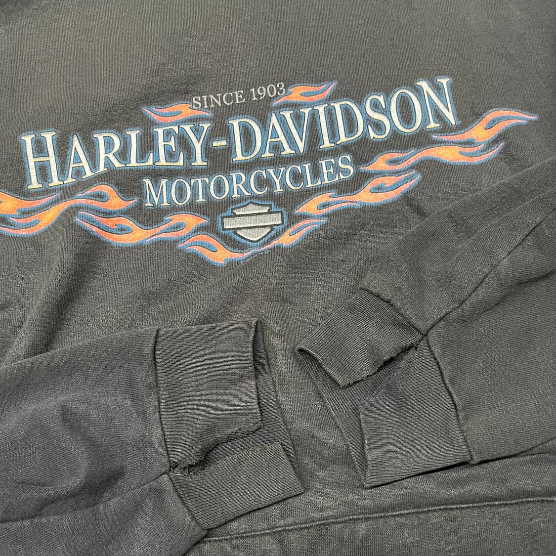 00s 할리데이비슨 플레임 후드티 (110) 상품이미지2