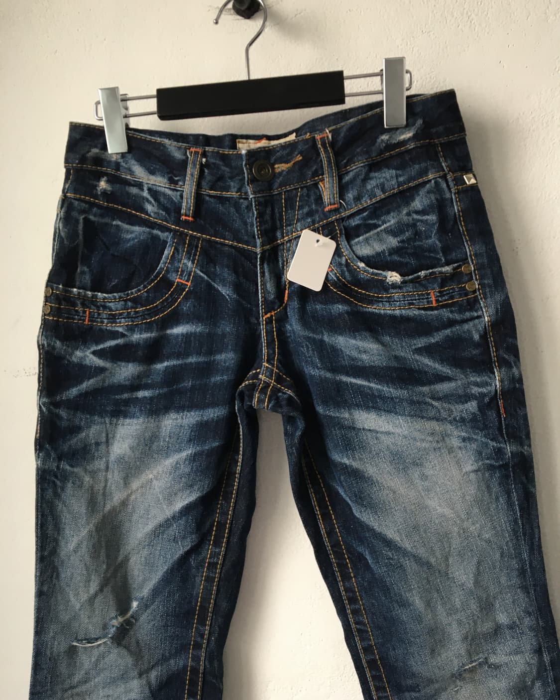 Stud point washing denim pants 상품이미지4