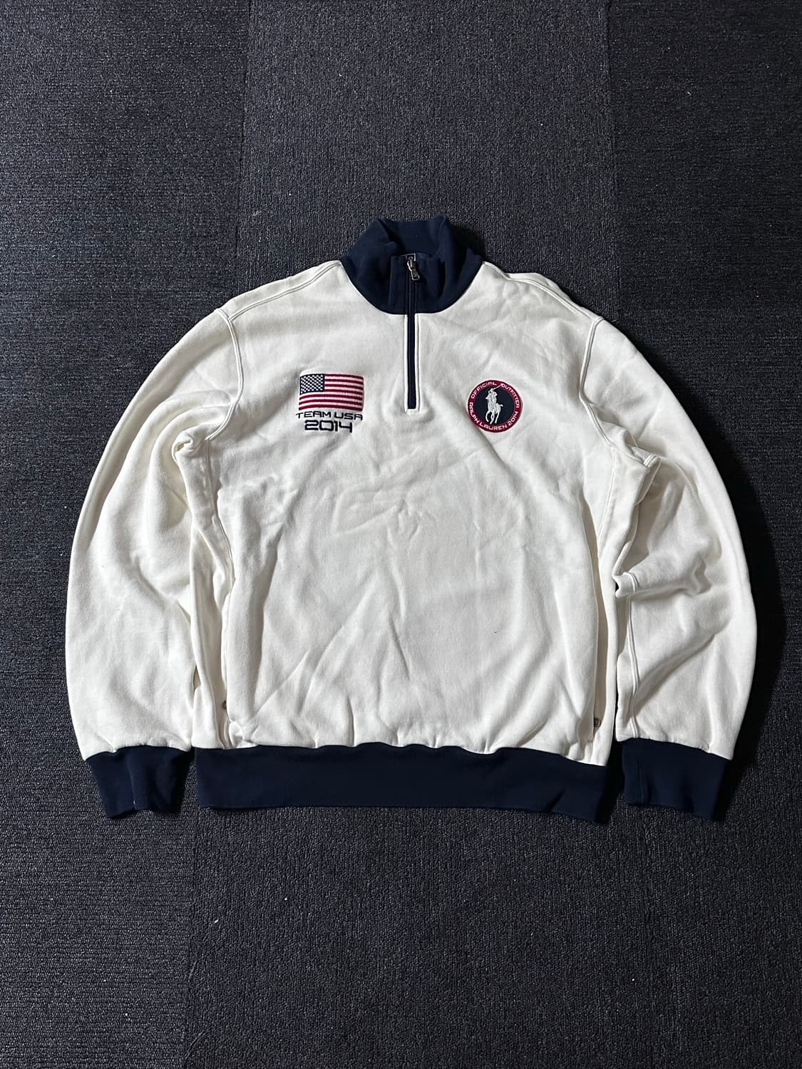 Polo 폴로 랄프로렌 성조기 2014 올림픽 팀USA 하프 반집업 상품이미지2